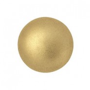 Les perles par Puca® Cabochonn 18 mm - Light gold mat 00030/01710